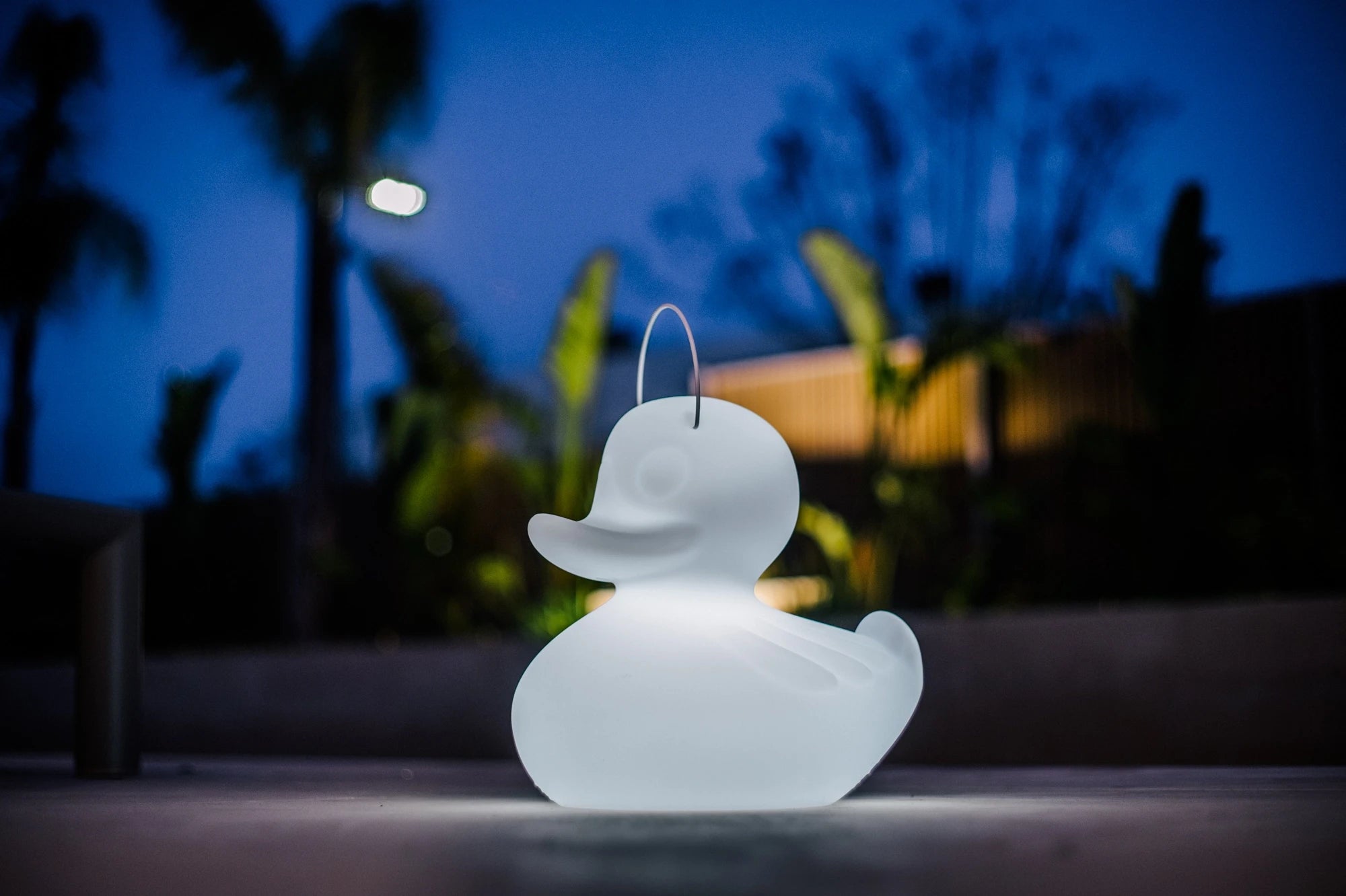 Lampka basenowa LED bezprzewodowa w kształcie kaczki 31cm — Small Duck Lamp garden swimingpool lights, funny shape lamps cordless