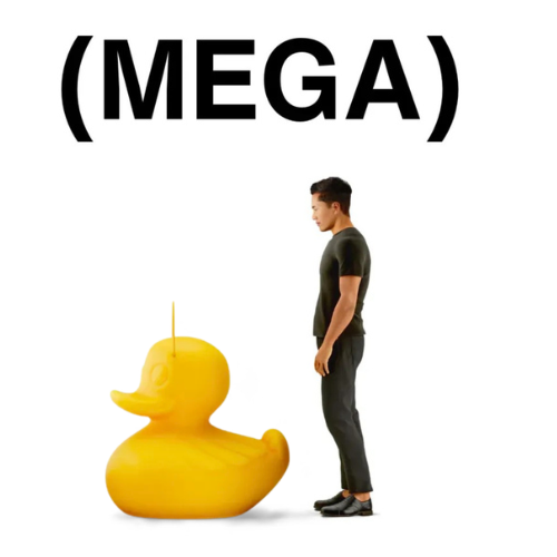 Lampa basenowa LED pływająca akumulatorowa 85cm — Mega Duck Lamp