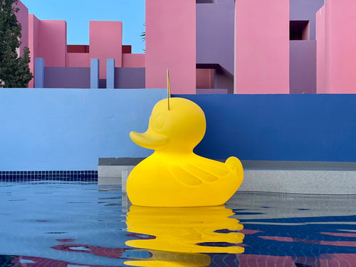 Lampa pływająca do basenu, ogrodu i wnętrz LED akumulatorowa 51cm – Duck Lamp XL